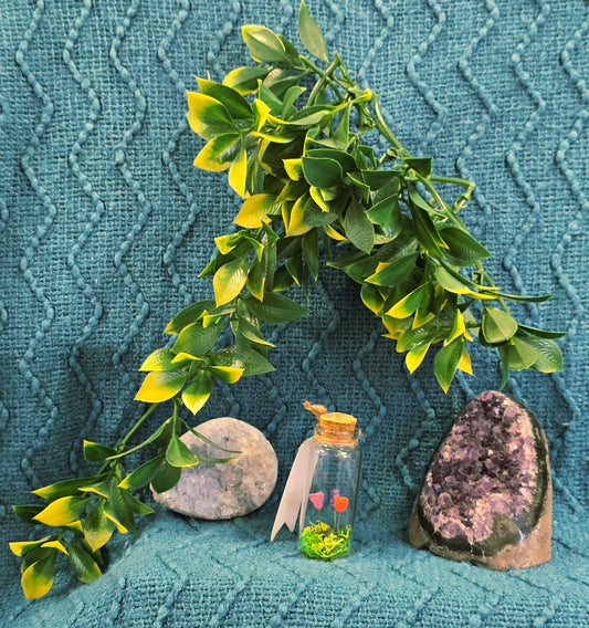 Meadow In A Bottle - Miniature Polymer Clay Diorama