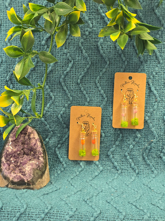orange Forever Meadow - Earrings Set
